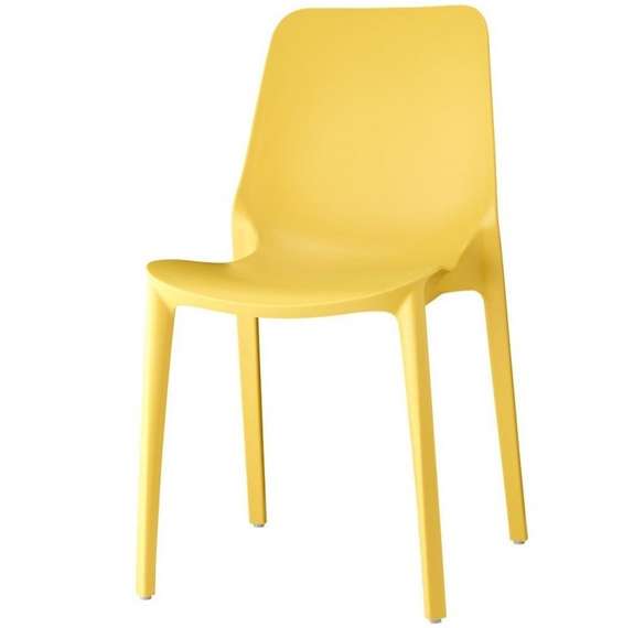 Стул пластиковый Ginevra, горчичный