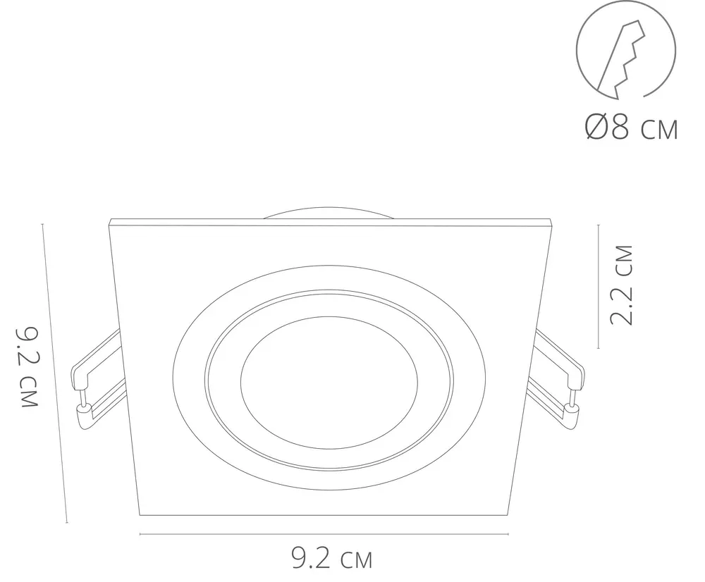 Точечный встраиваемый светильник Arte Lamp TARF
