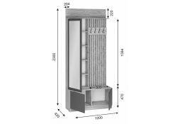 Готовая прихожая Молд 1000 дуб крафт золотой / серый графит
