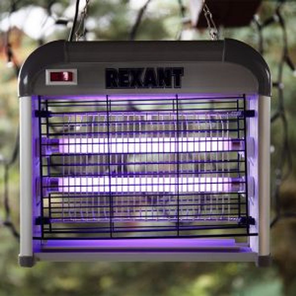 Антимоскитная инсектицидная лампа, 2х6Вт, 220В, S 60м² REXANT