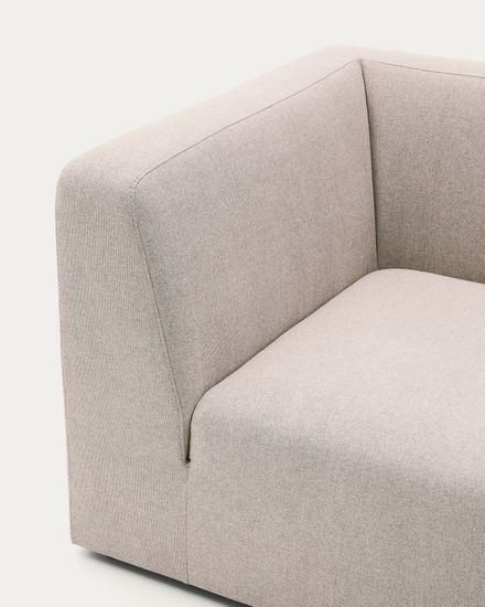 Угловой модульный диван Neom бежевого цвета 75 см