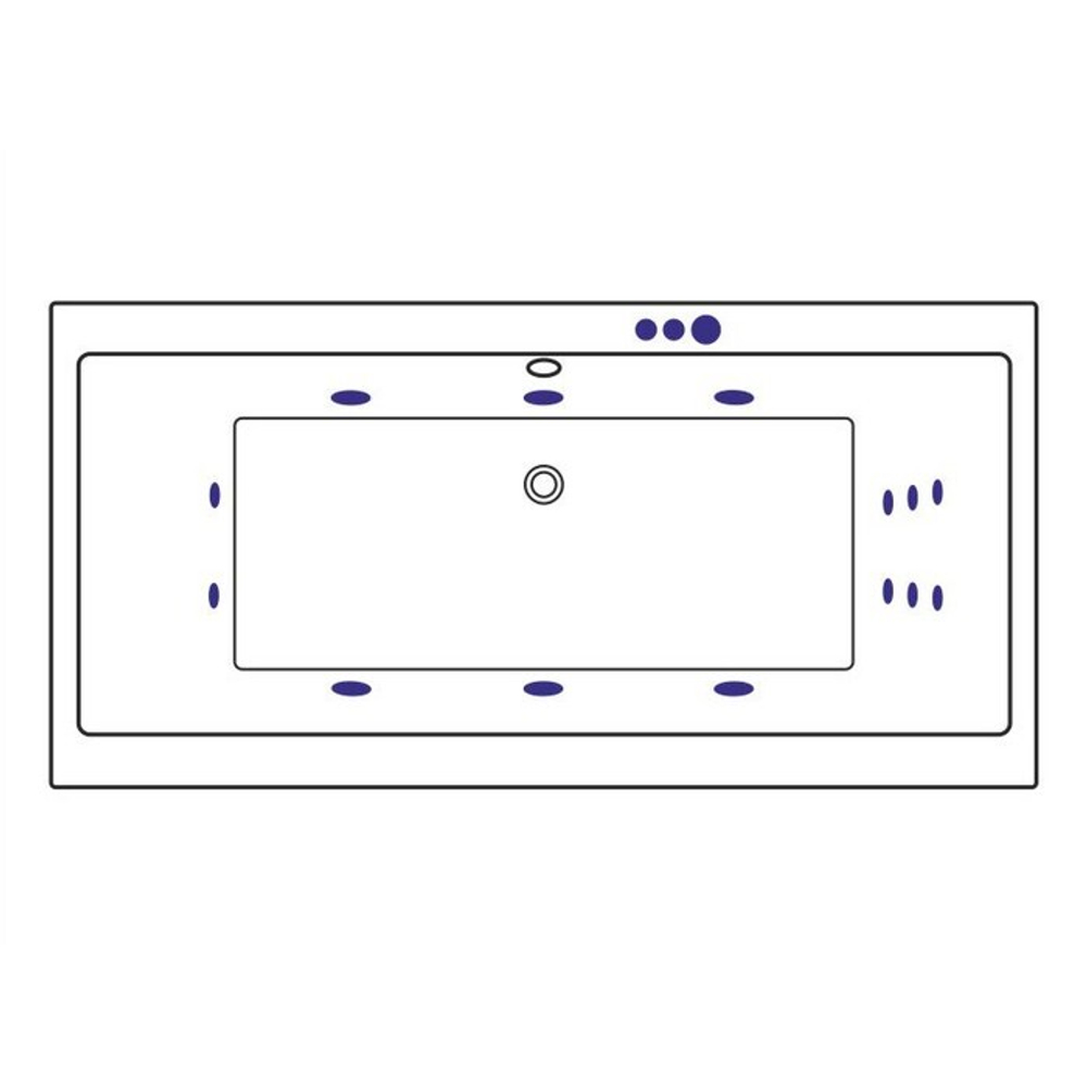 Акриловая ванна Excellent Pryzmat Slim Smart 180x80 WAEX.PRY18S.SMART