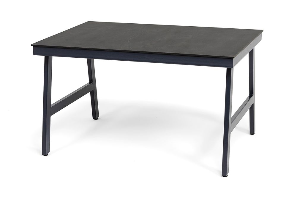 "Рио" стол из HPL 130х90см, цвет столешницы "серый гранит"