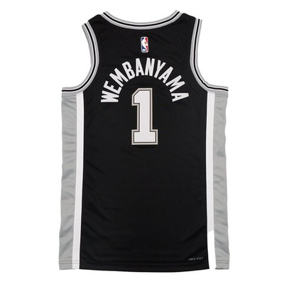 Баскетбольная джерси Nike San Antonio Spurs Icon Edition 2022/23 Dri-FIT NBA Swingman Jersey Victor Wembanyama Black