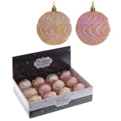 GAEM Набор из 12шт Украшение новогоднее "Шар", D 8 см, L35 W27 H8,5 см