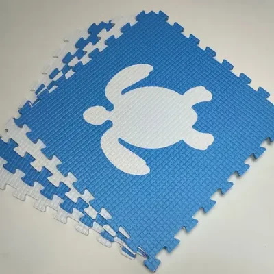 Мягкий пол "Жители моря" 500x500x10 мм 45 шор