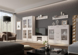 Витрина "Элана" Бодега белая