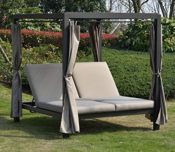 Шатер с лежаками Enigma, антрацит/тортора