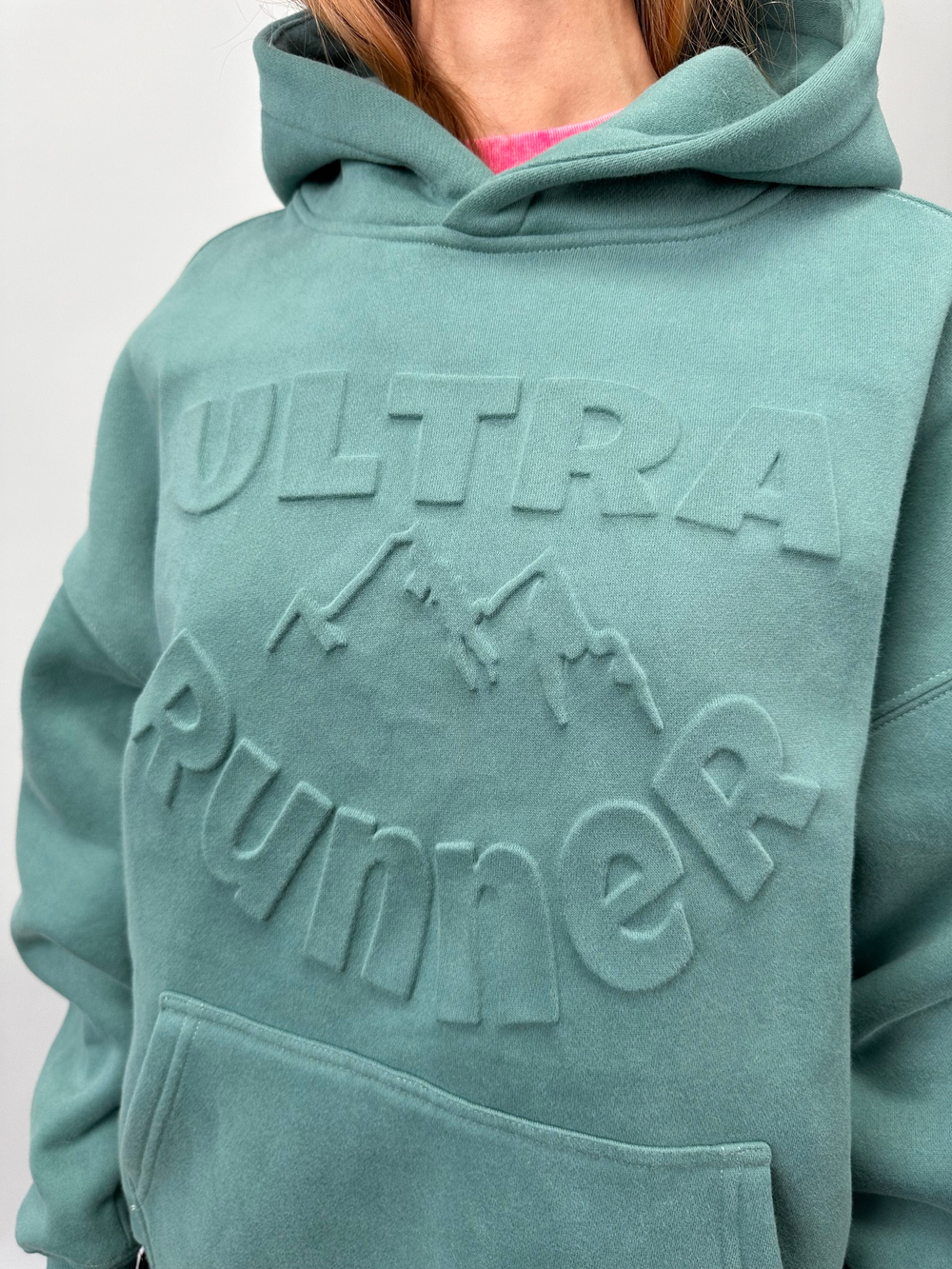 Oversize Худи " Ultra Runner " green