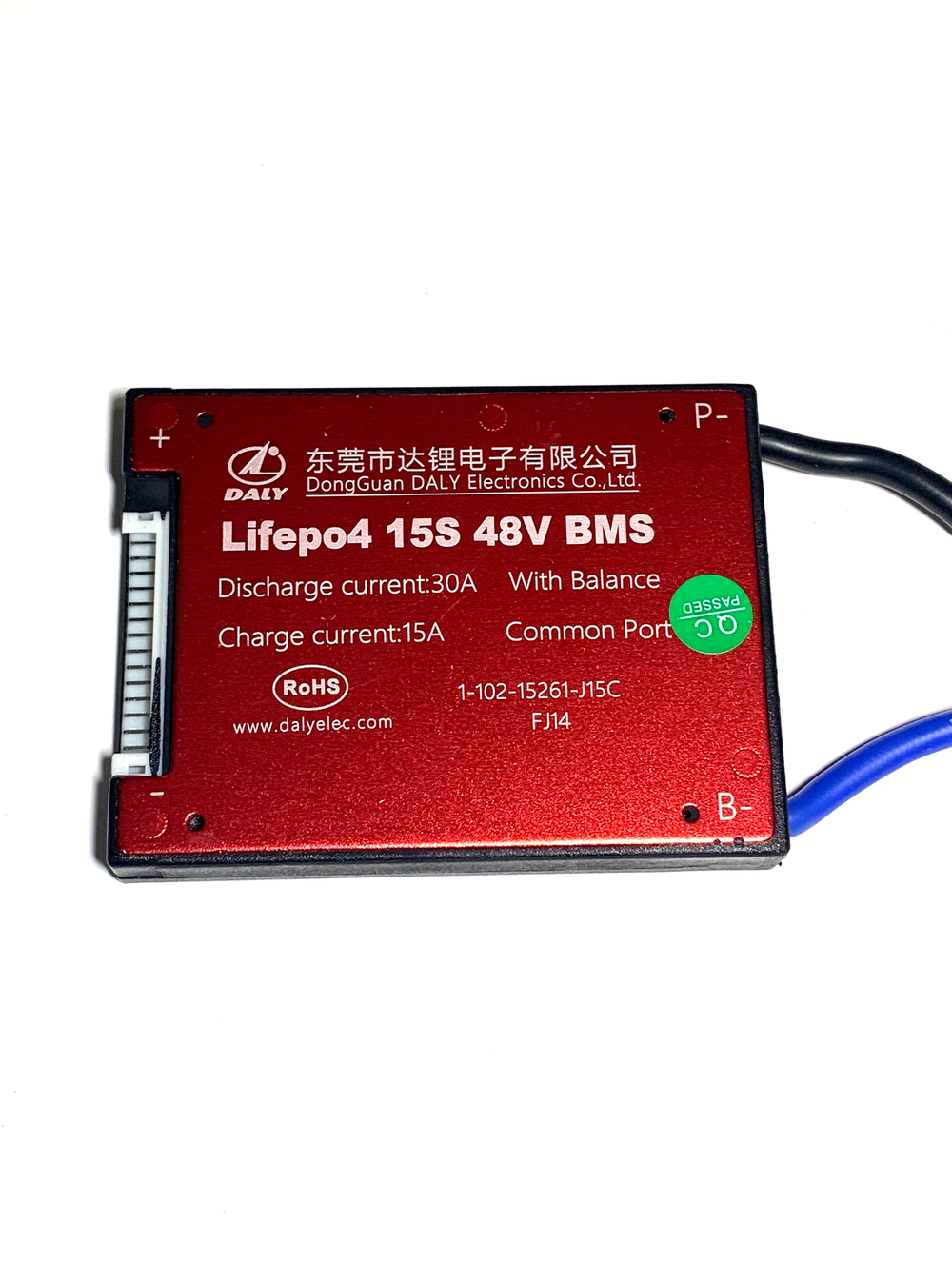 Плата контроля BMS LiFePO4 15S 48V 30A