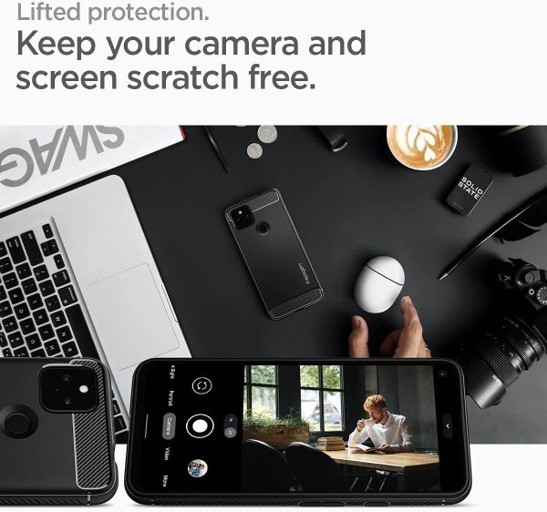 Чехол Spigen Rugged Armor для Google Pixel 5a 5G (2021) - Matte Black
