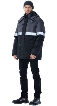 Куртка зимняя "Орион РФ" (черный/т.серый)