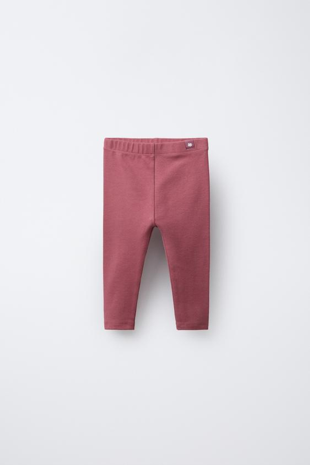 ZARA БАЗОВЫЕ ЛЕГИНСЫ С ЛОГОТИПОМ, РОЗОВЫЙ