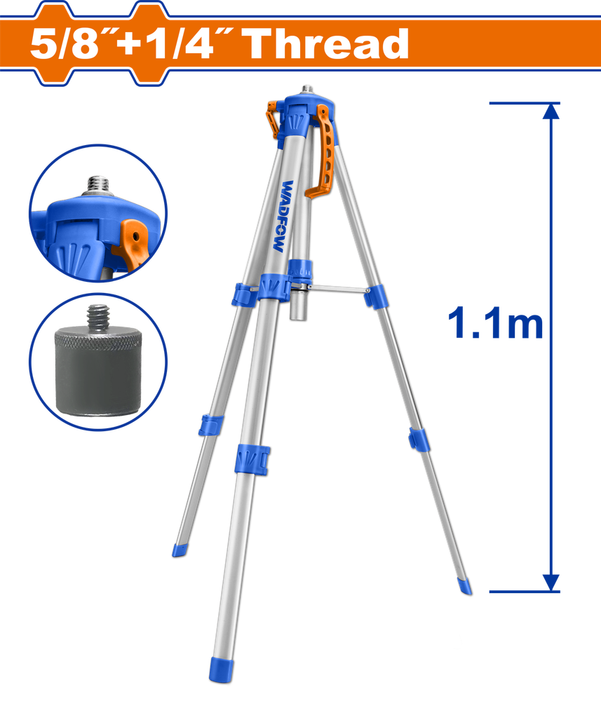 Тренога для нивелира WADFOW WLE9301 110 см