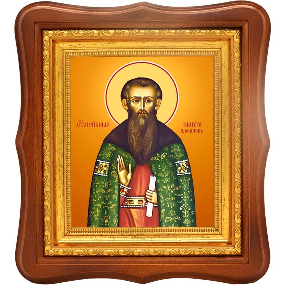 Никита (Нифонт) Алфанов, Сокольницкий, Новгородский преподобный. Икона на холсте.