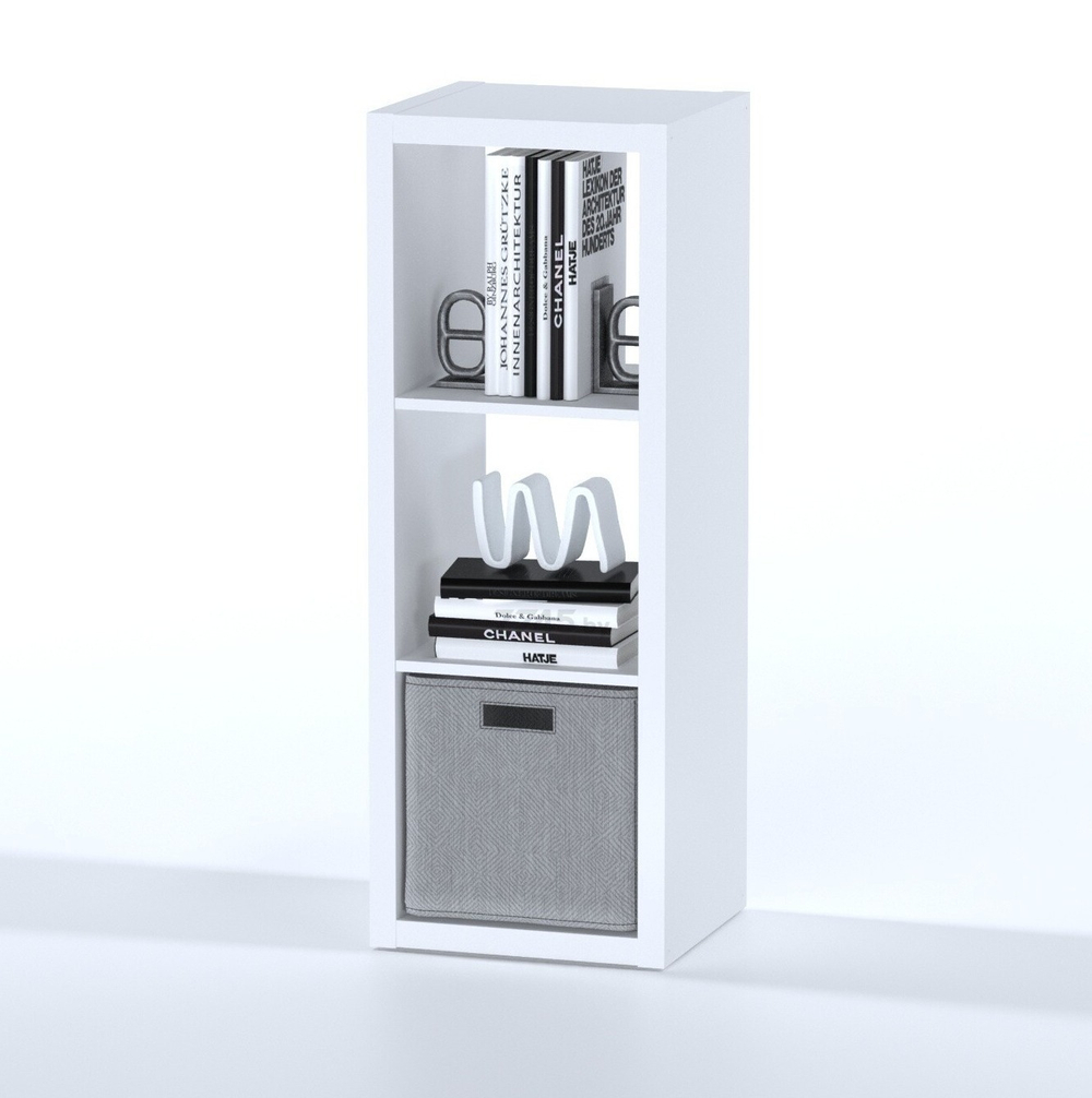 Стеллаж Фора 3, 41*38*112 см, белый