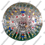 Гидро/аква зорб ТПУ с цветными держателями, диаметр 2.5 м