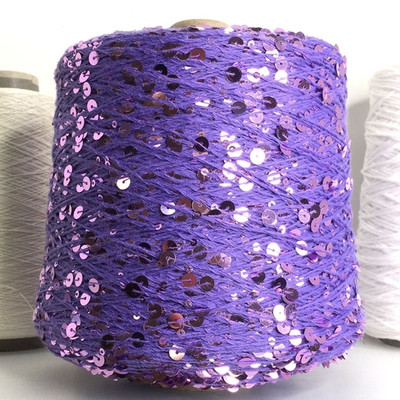 GLAMOUR Хлопок, пайетки, 240м/100гр. «Аметист».