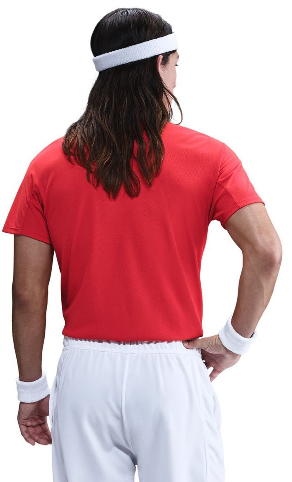 Мужское теннисное поло Nike Court RG Dri-FIT Advantage Slam Tennis - малиновый/белый