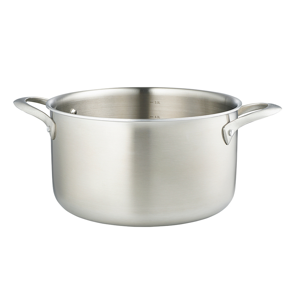 Кастрюля с крышкой 3ply etalon, D24 см, 6 л