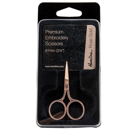 Ножницы для вышивания Hemline  Premium, 67мм, цвет розовое золото