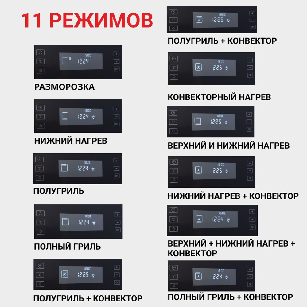 Шкаф духовой электрический MBO6711W + управление Wi-Fi