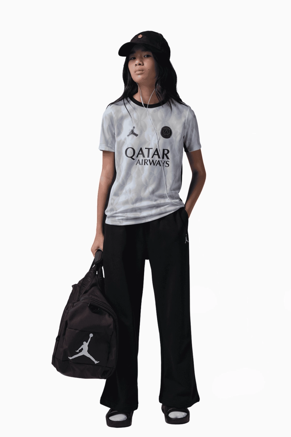 Футболка Nike PSG x Jordan 25/26 Academy Pro Junior - серый