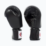Боксёрские перчатки Fairtex Deluxe Tight-Fit чёрные