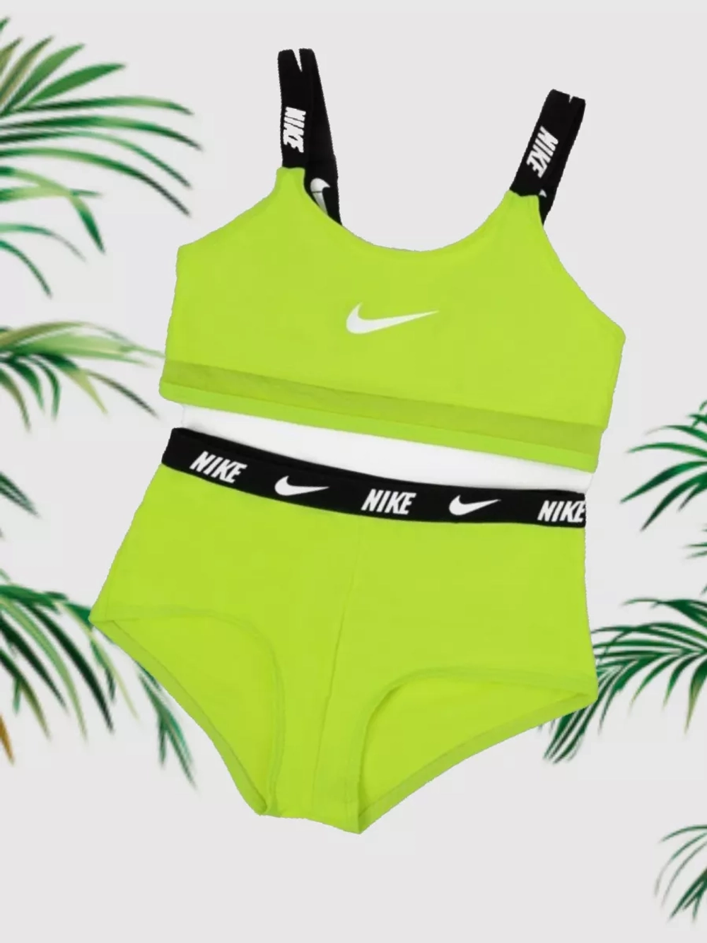 купальник раздельный с топом и плавки шорты