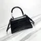 Сумка BALENCIAGA с крокодиловым тиснением, черный