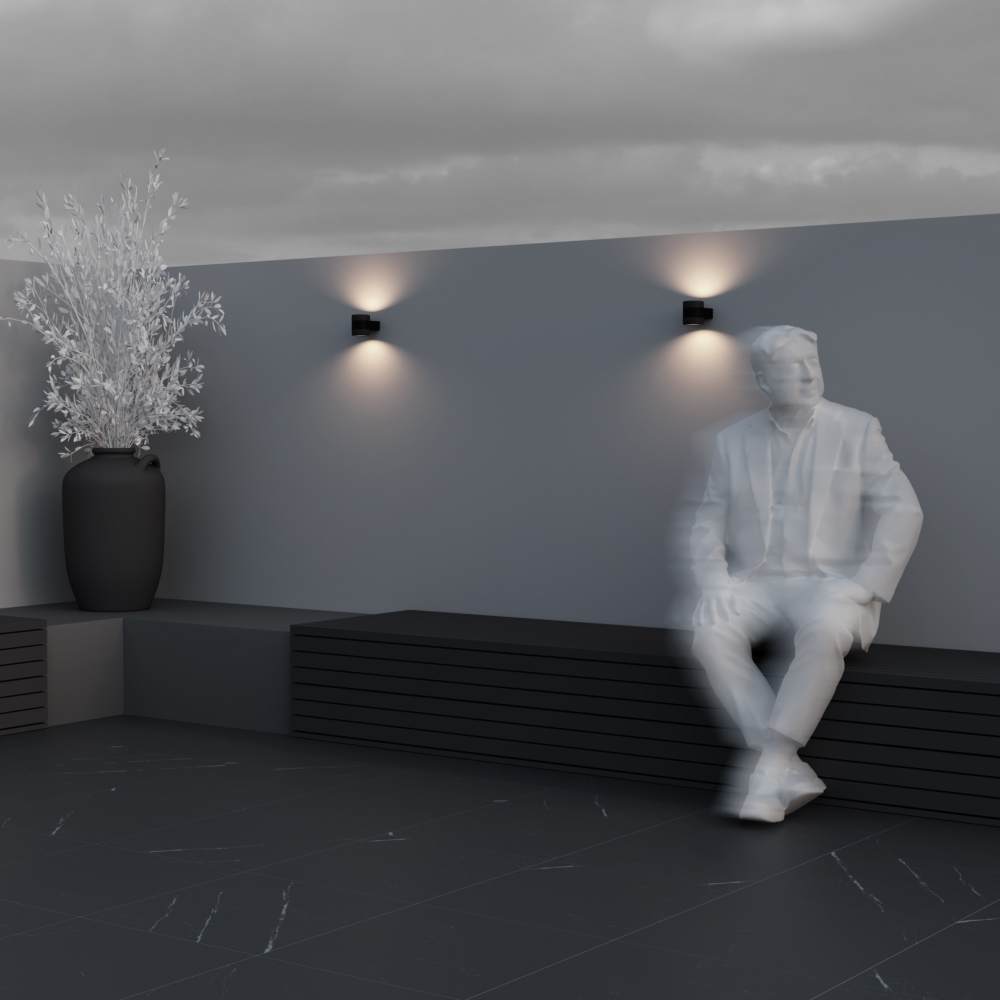 Уличный настенный светильник Outdoor O490WL-L6B3K