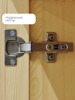 Кухонный модуль 30х60х85, Стокгольм Натур, напольный, две полки, массив сосны, лак, Dipriz