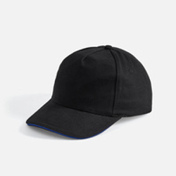 Бейсболка Long Beach, черная с ярко-синим