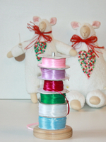 Держатель для лент ниток кружева пряжи деревянный