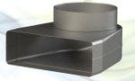 Переход с поворотом 90 250х80/ф160мм F/F QuadroDEC QD90FF250x80-160