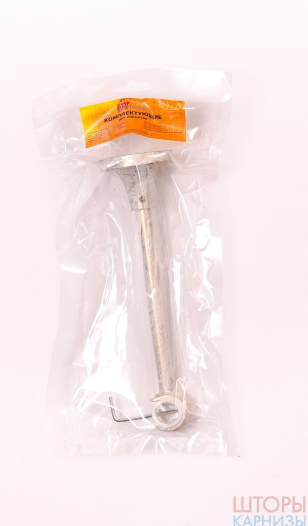 Держатель однорядный 16 мм слоновая кость