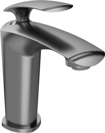 Смеситель для раковины STWORKI Гётеборг S03010GB + донный клапан SW-001GB вороненая сталь