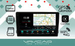 Магнитола для Ford Mondeo 4, Focus 2, S-Max/Galaxy и пр. (ШГУ овальное) - Vaycar VA17-1140-2K на Android 13, 8-ядер, 2K QLED, ТОП процессор, CarPlay,4G SIM-слот