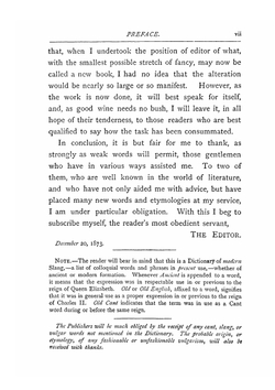 The slang dictionary. etymological, historical and anecdotal | John Camden Hotten