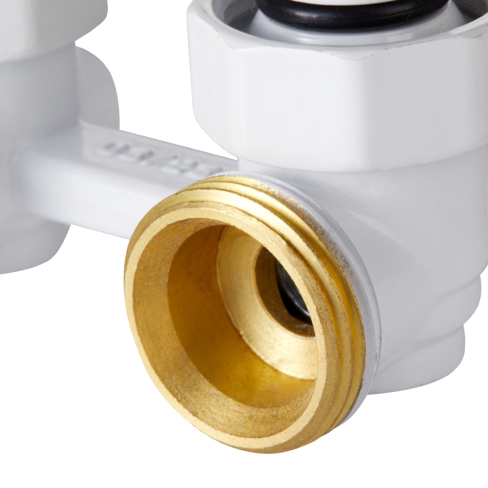 Узел нижнего подключения Royal Thermo угловой 1/2quot;х3/4quot; EK (белый)