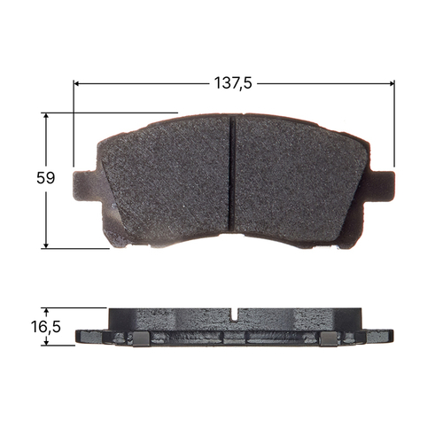 Колодки тормозные дисковые Avantech передние (противоскрипная пластина в компл.) AV1005