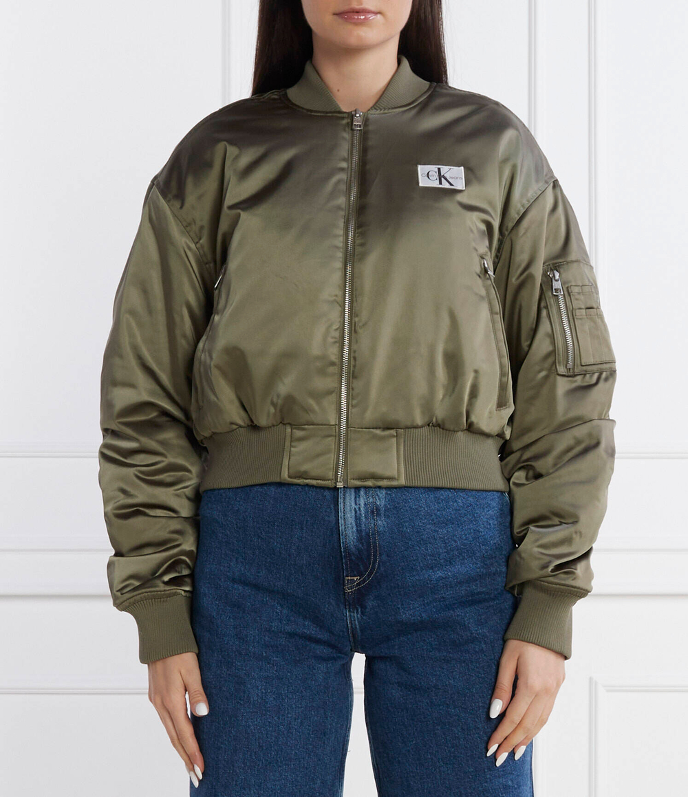 Куртка бомбер CALVIN KLEIN JEANS - оливковый(J20J222591)