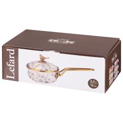 КОВШ LEFARD ЭМАЛИРОВАННЫЙ, СЕРИЯ ВИНТАЖ ДЛИНА=31 СМ. ДИАМЕТР=14 СМ. 0,9Л (КОР=4ШТ.)