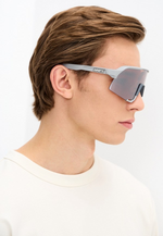 Спортивные очки с диоптриями 100% S3 / Soft Tact Stone Grey / HiPER Crimson Silver Mirror Lens