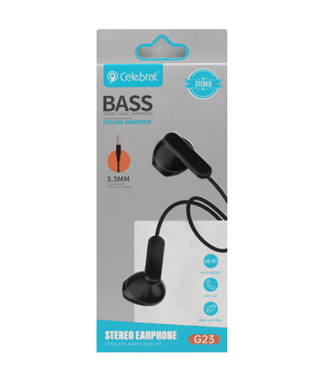 Наушники с микрофоном CELEBRAT G23 (черный)