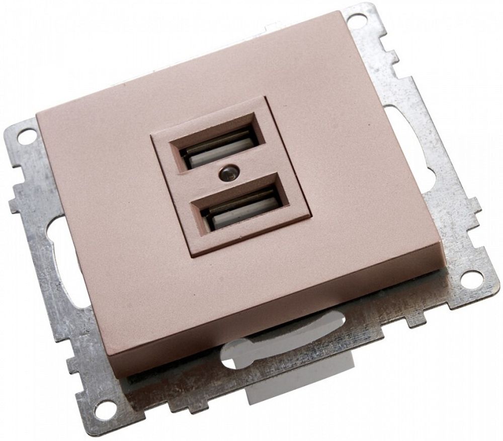 Розетка USB type A без рамки Stekker Катрин 39602