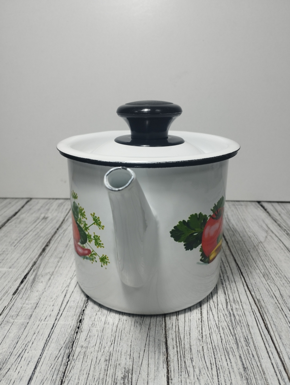 Чайник 1л цил белый Овощи 42704-072/4