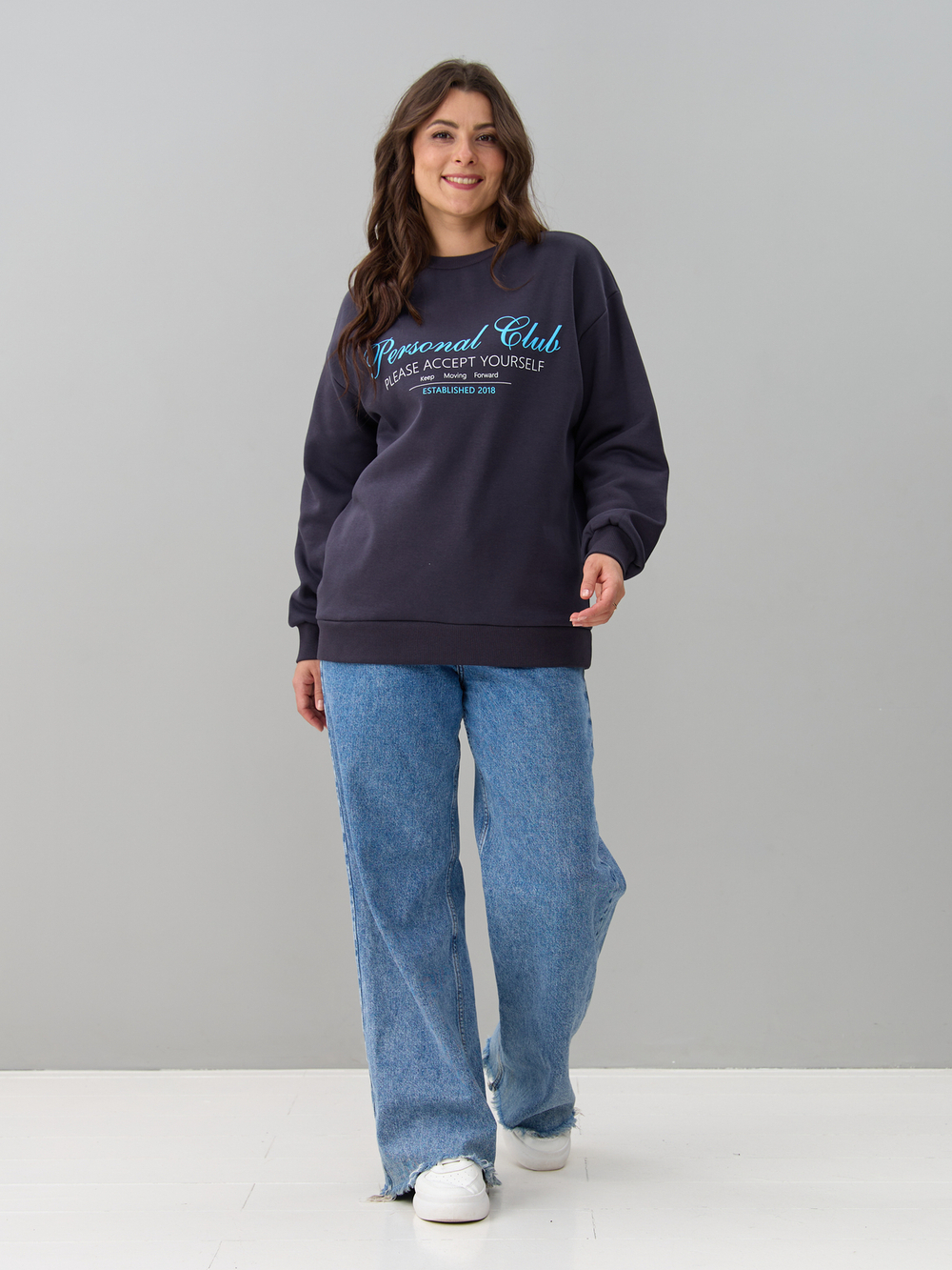 Толстовка Кис-090/антрацит-п