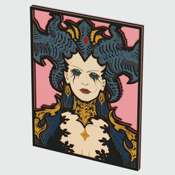 3D Картина по номерам из дерева Лилит, 23x30 см