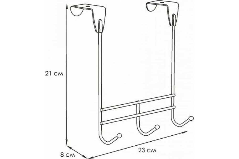 ВЕШАЛКА НАДВЕРНАЯ ЗМИ НОТА 3 БЕЛОЕ СЕРЕБРО ВНД 308БС
